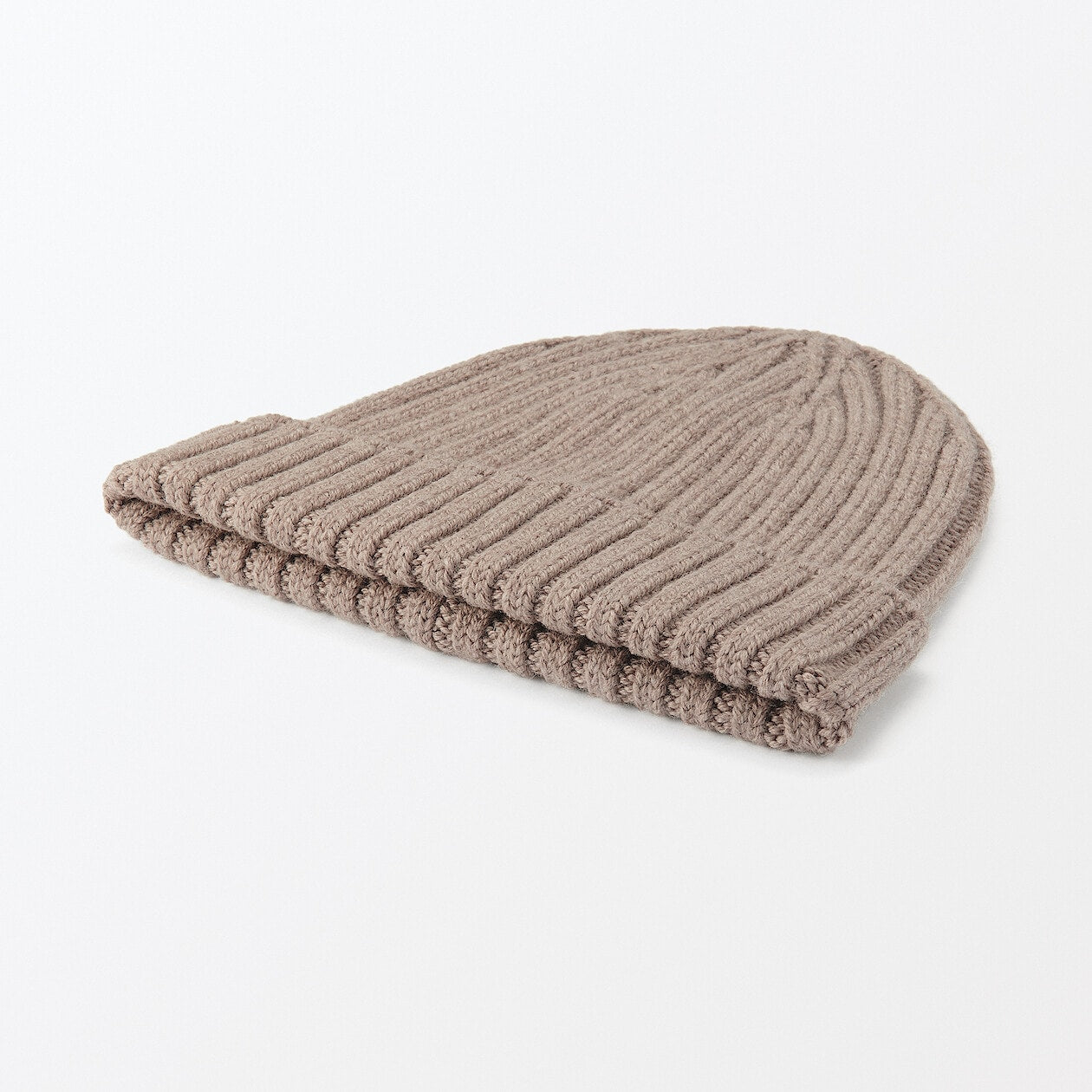 Wool Blend Ribbed Beanie