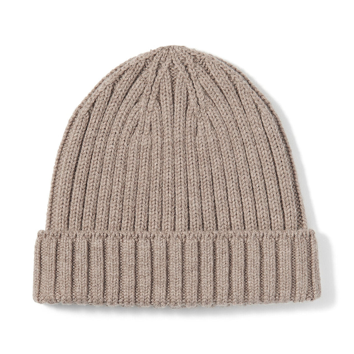 Wool Blend Ribbed Beanie