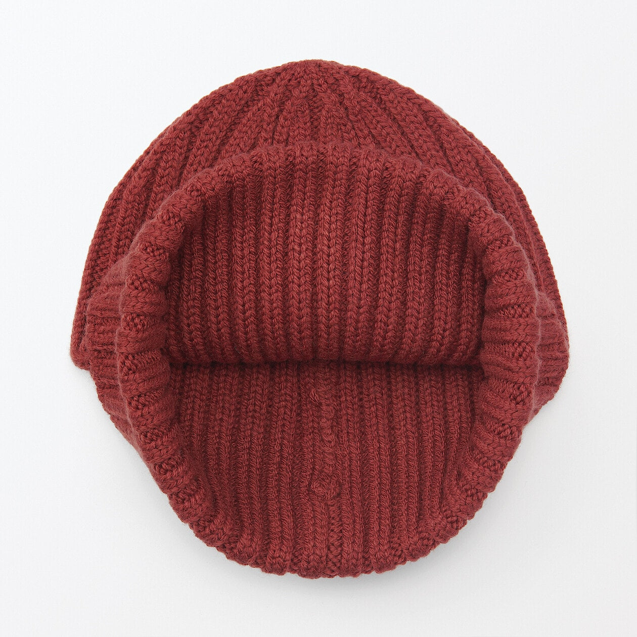 Wool Blend Ribbed Beanie