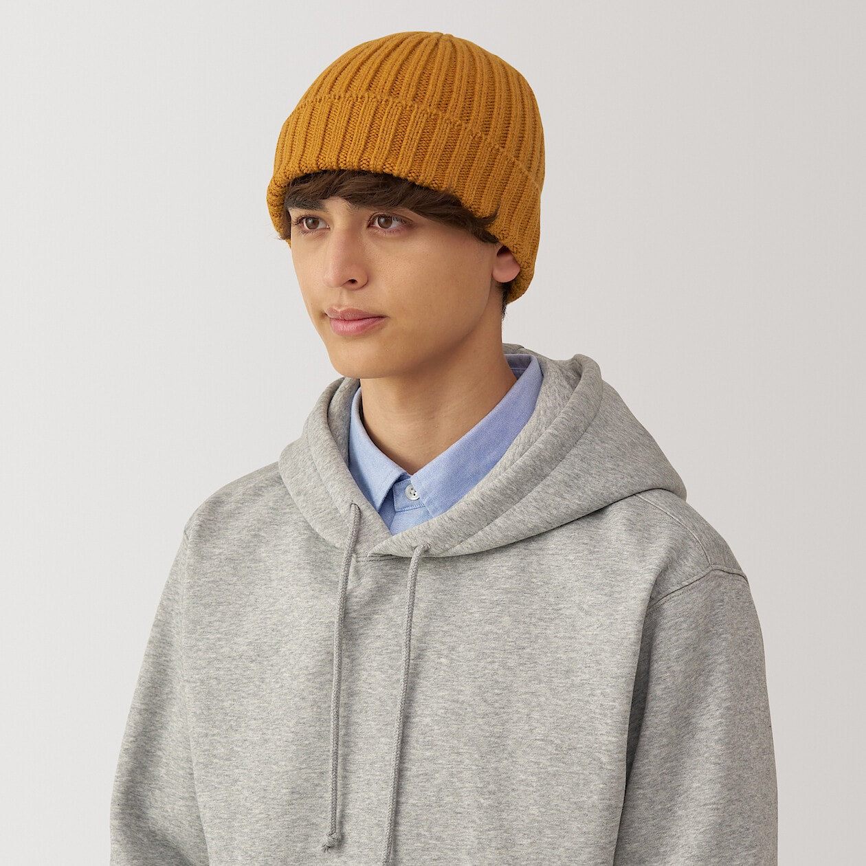 Wool Blend Ribbed Beanie