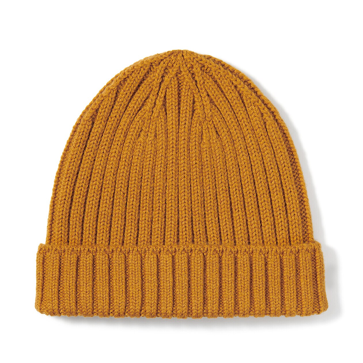 Wool Blend Ribbed Beanie