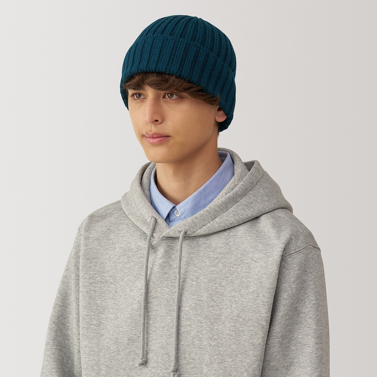 Wool Blend Ribbed Beanie