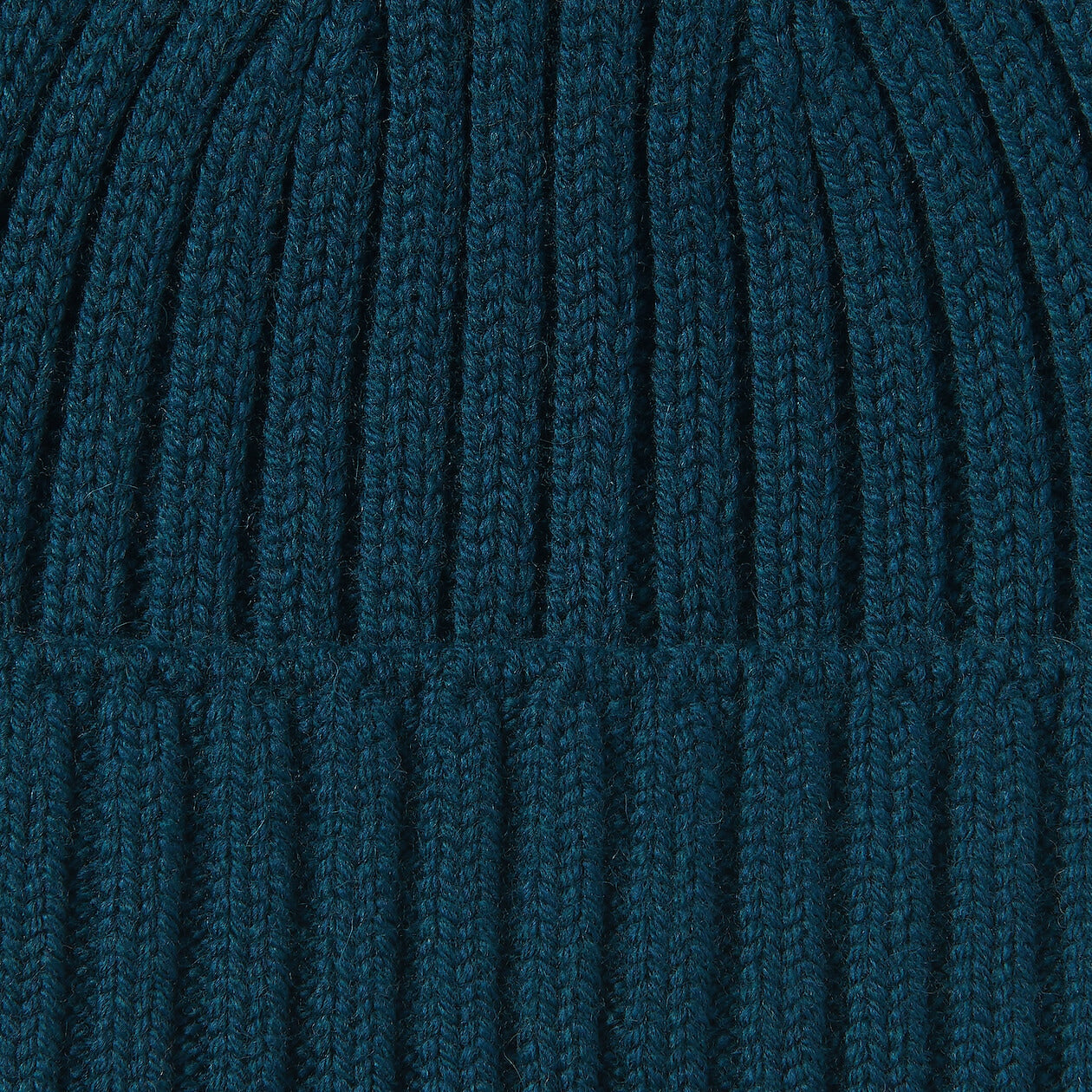 Wool Blend Ribbed Beanie