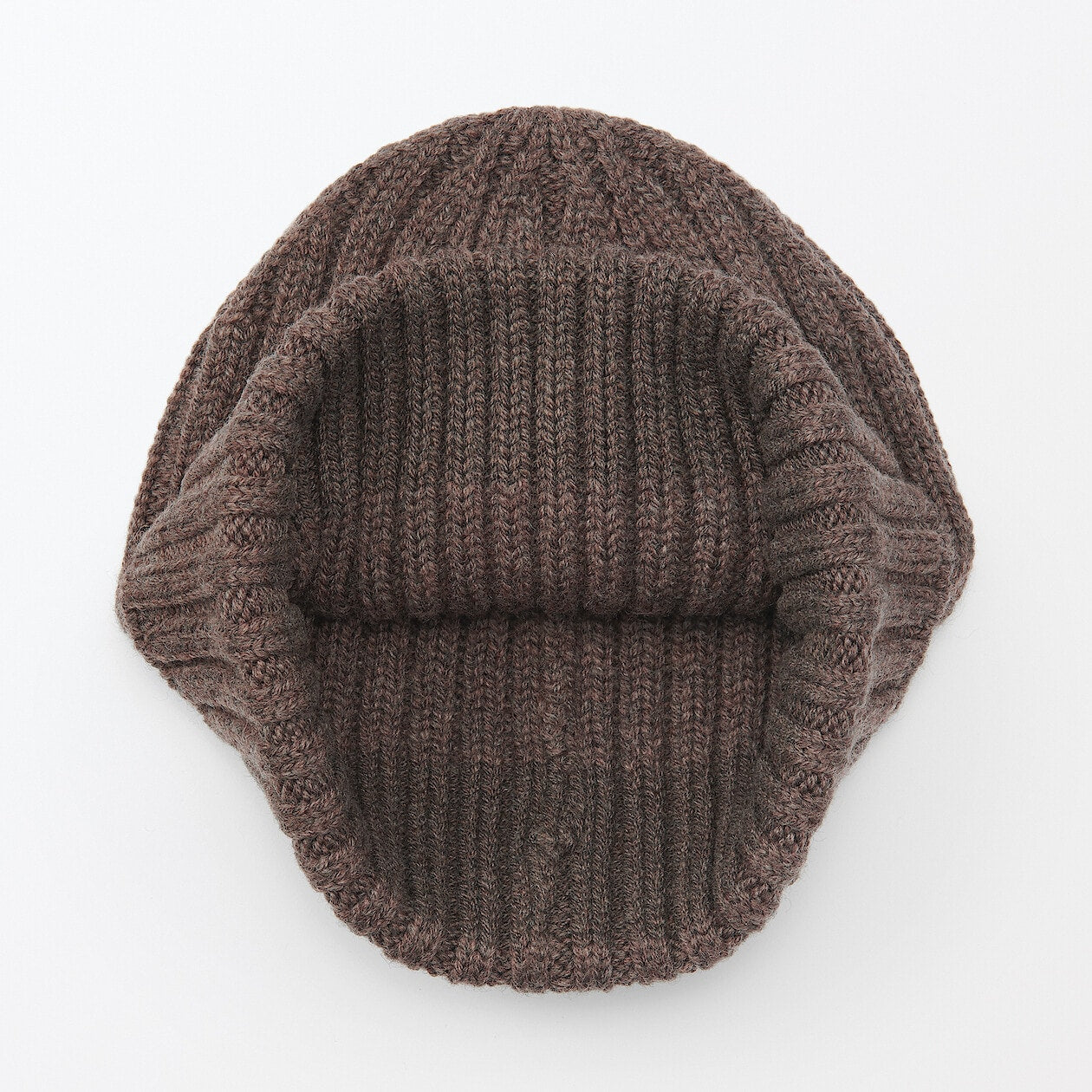 Wool Blend Ribbed Beanie
