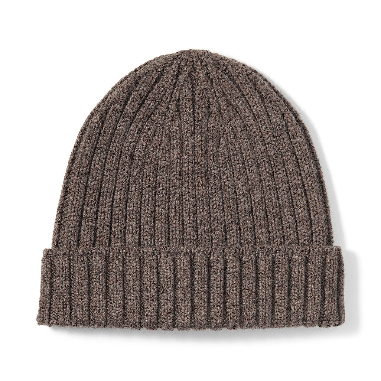Wool Blend Ribbed Beanie