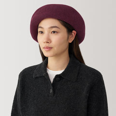 100% Wool Melton Beret