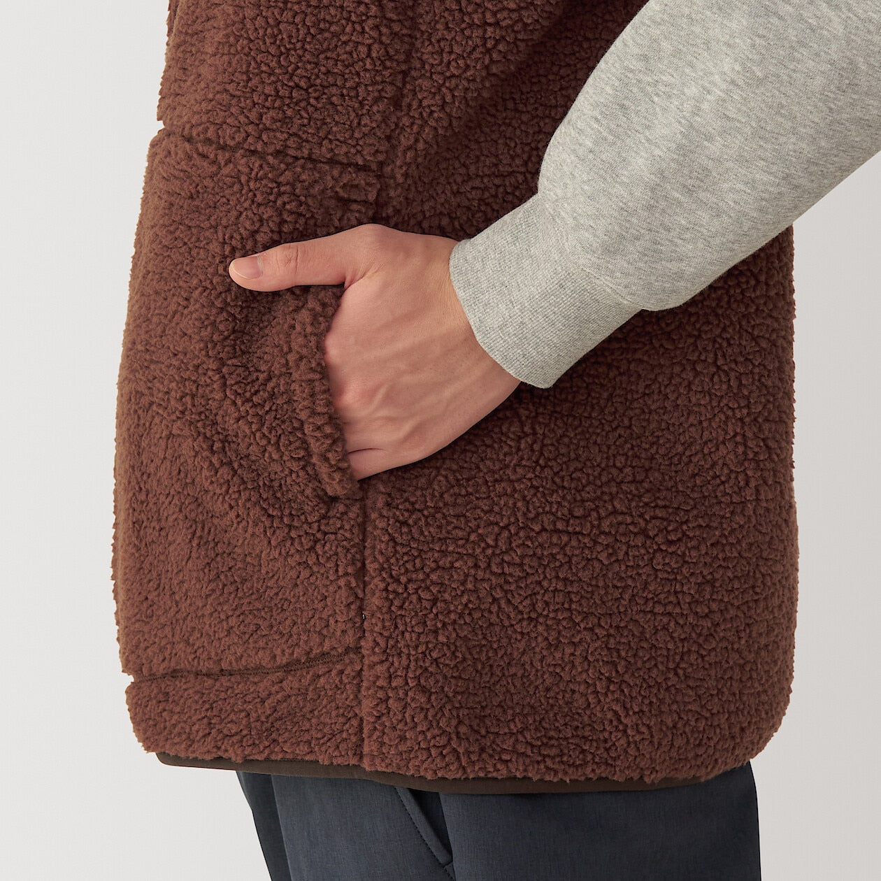 Recycled Boa Fleece Vest