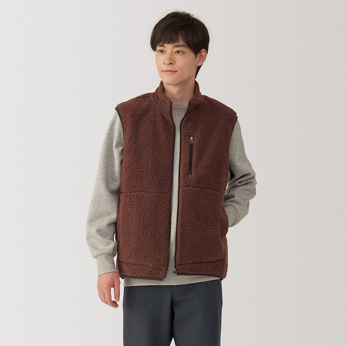 Recycled Boa Fleece Vest