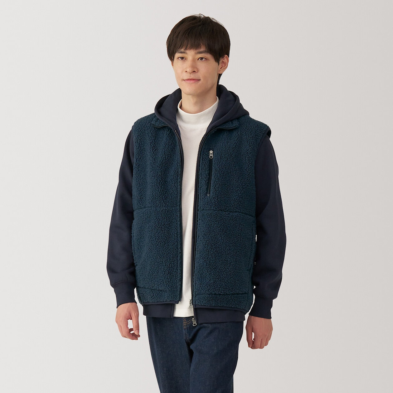 Recycled Boa Fleece Vest