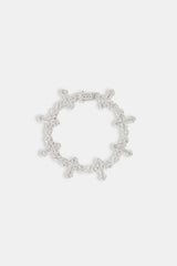Iced Cross Baguette Bracelet - 20mm