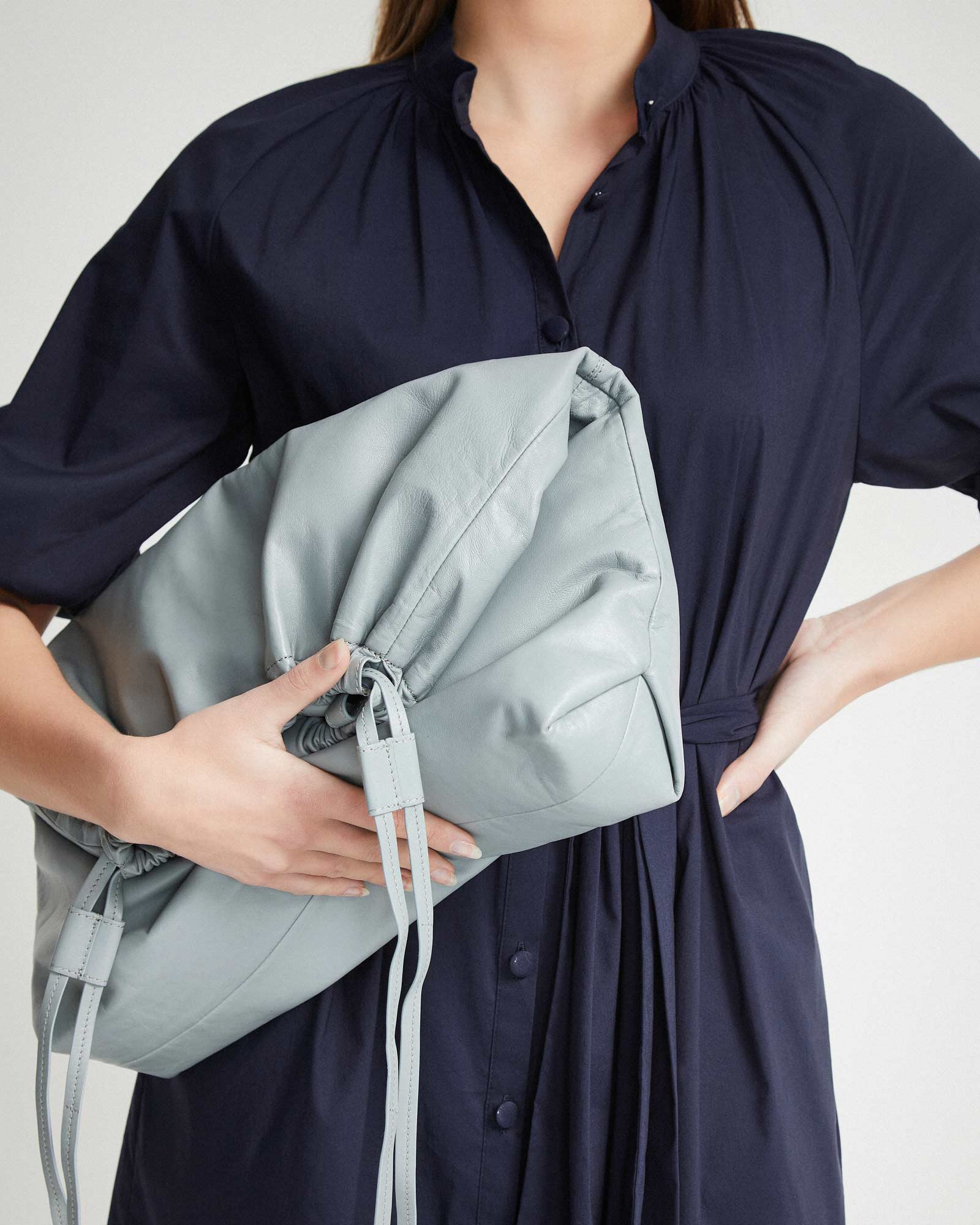 Misha Leather Tote Bag