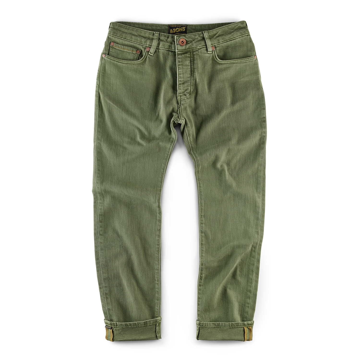 Brandon Overdyed Jean Army Green