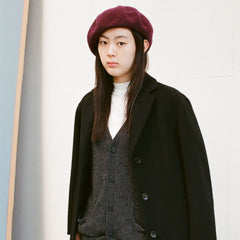 100% Wool Melton Beret