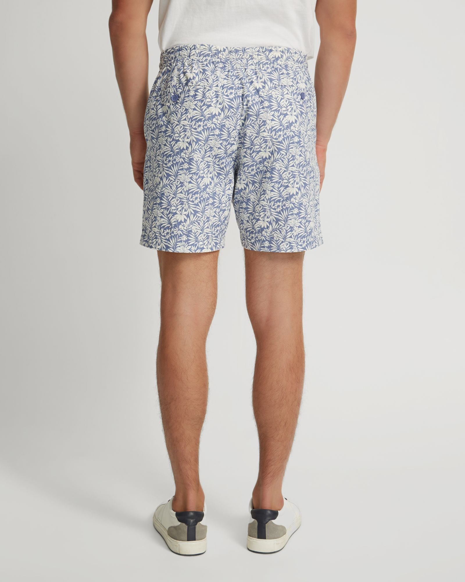 Toby Linen Cotton Printed Shorts