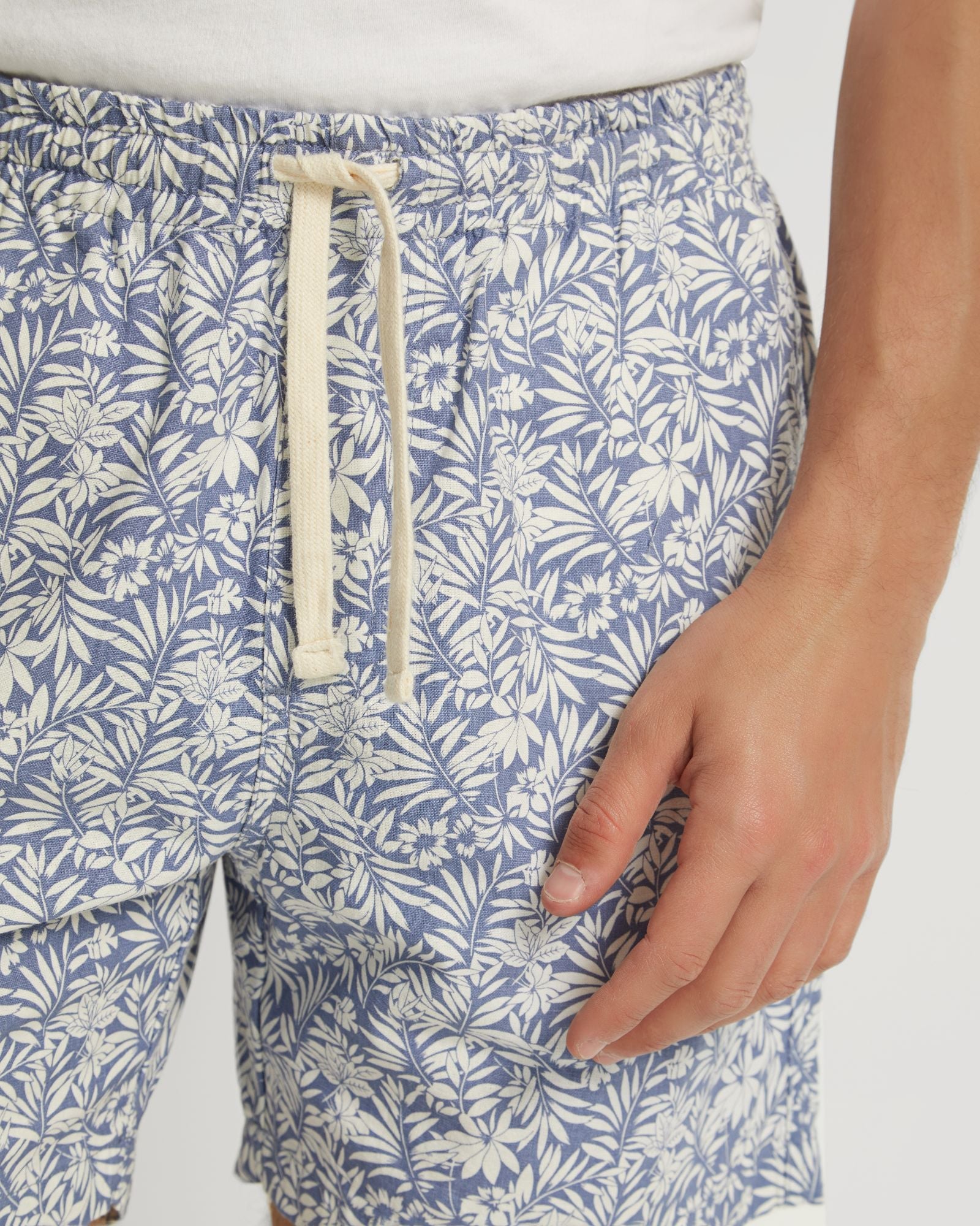 Toby Linen Cotton Printed Shorts