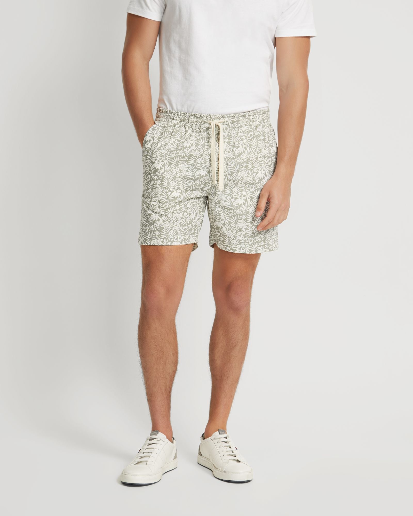 Toby Linen Cotton Printed Shorts