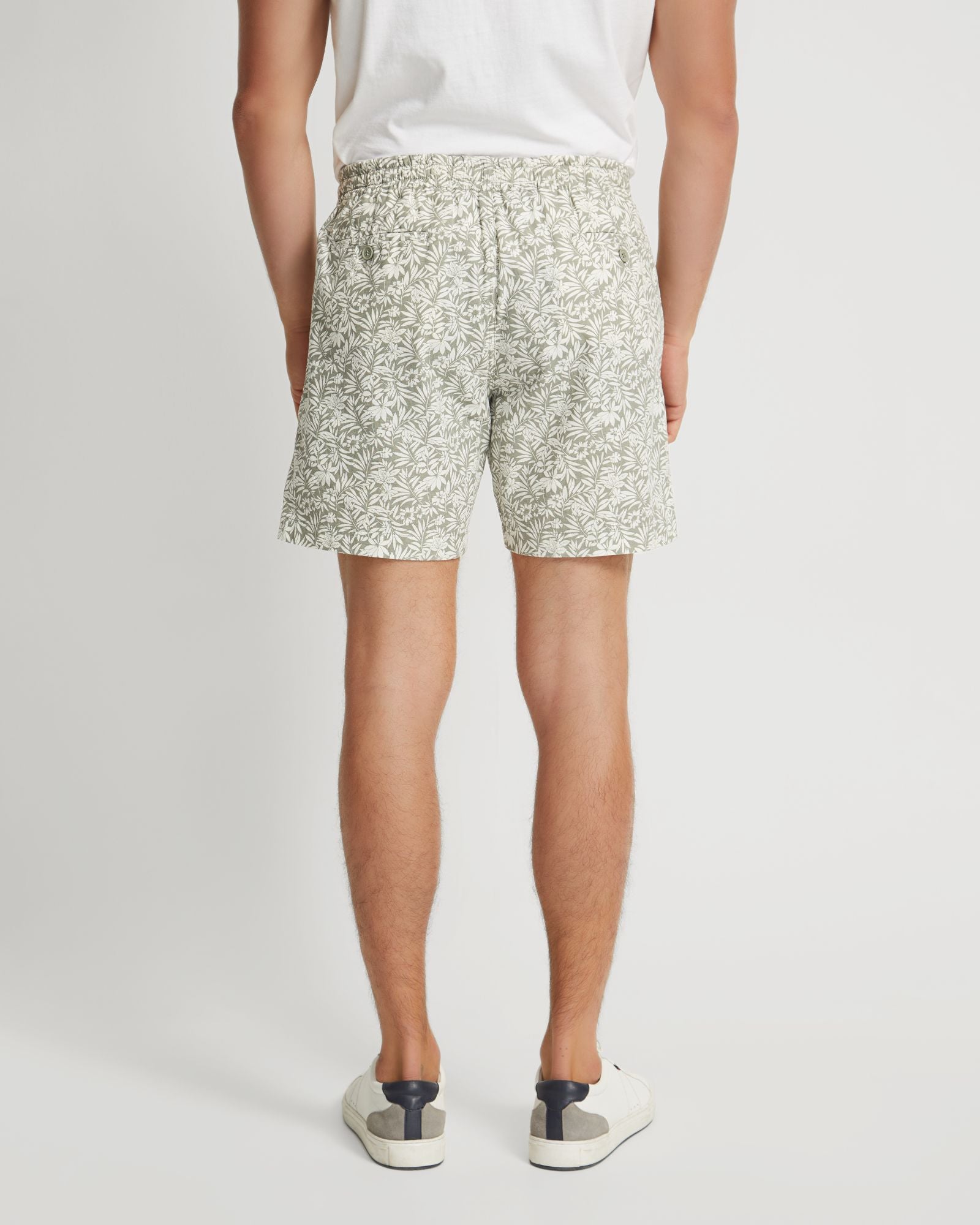 Toby Linen Cotton Printed Shorts