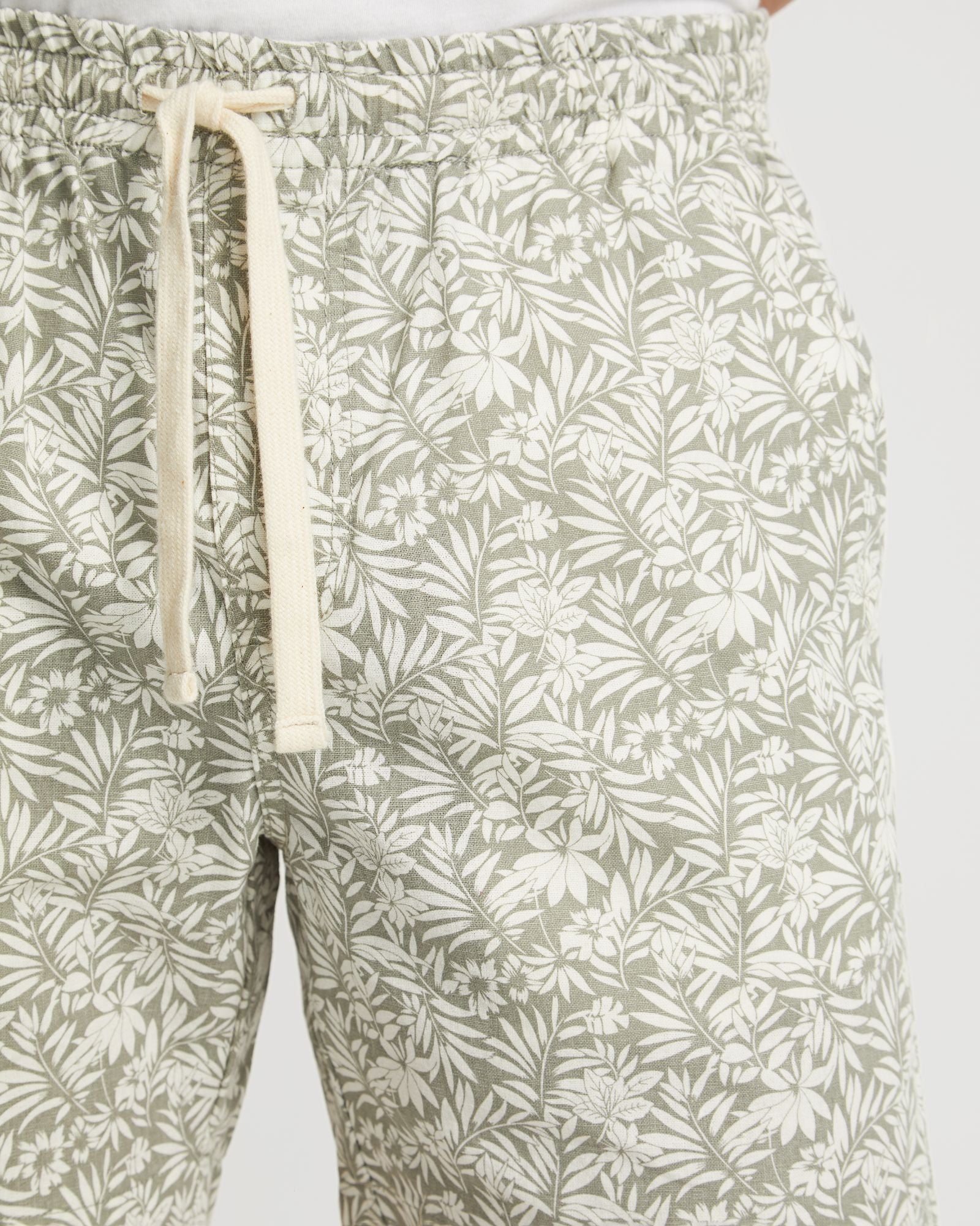 Toby Linen Cotton Printed Shorts