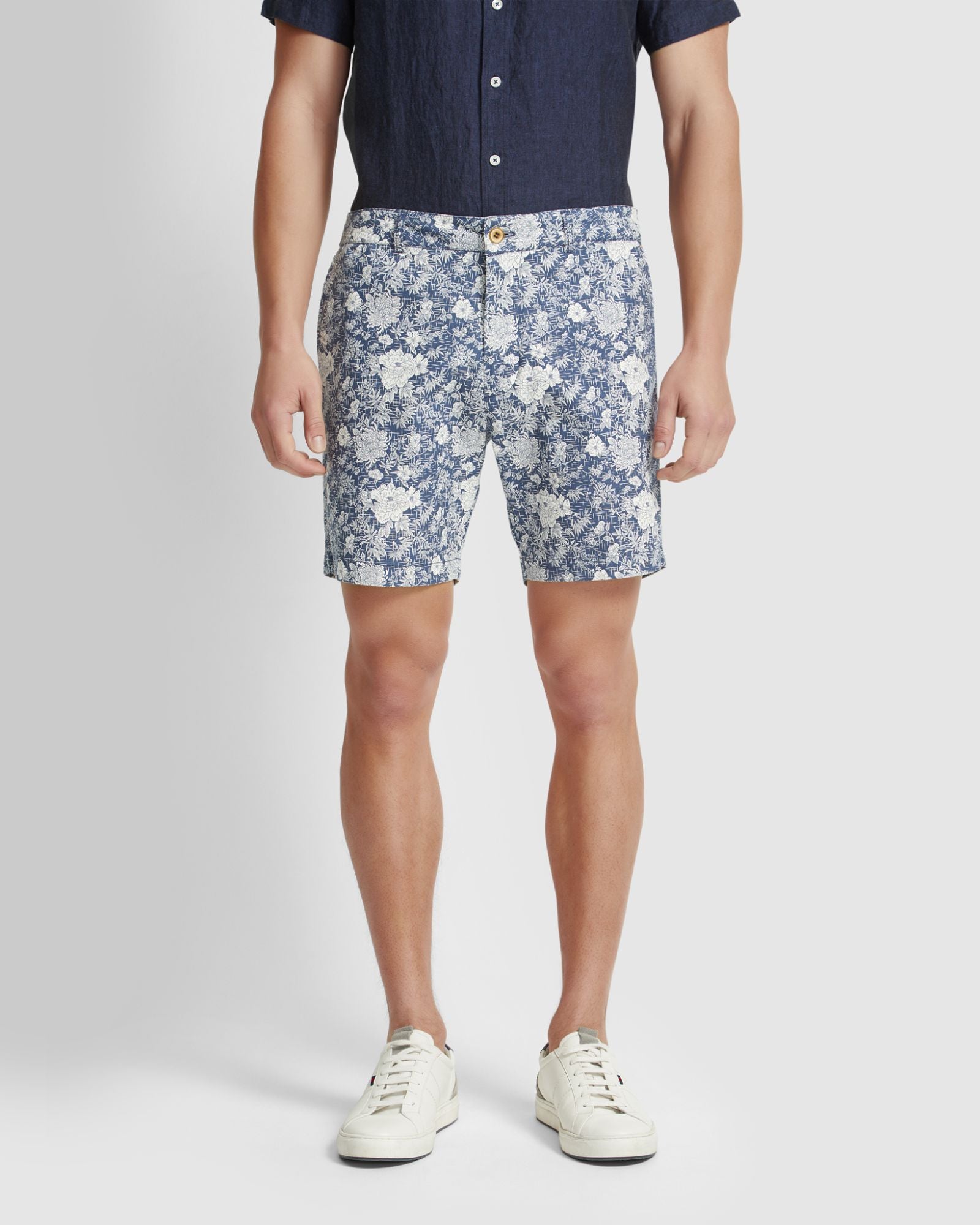 Tom Linen Cotton Printed Short