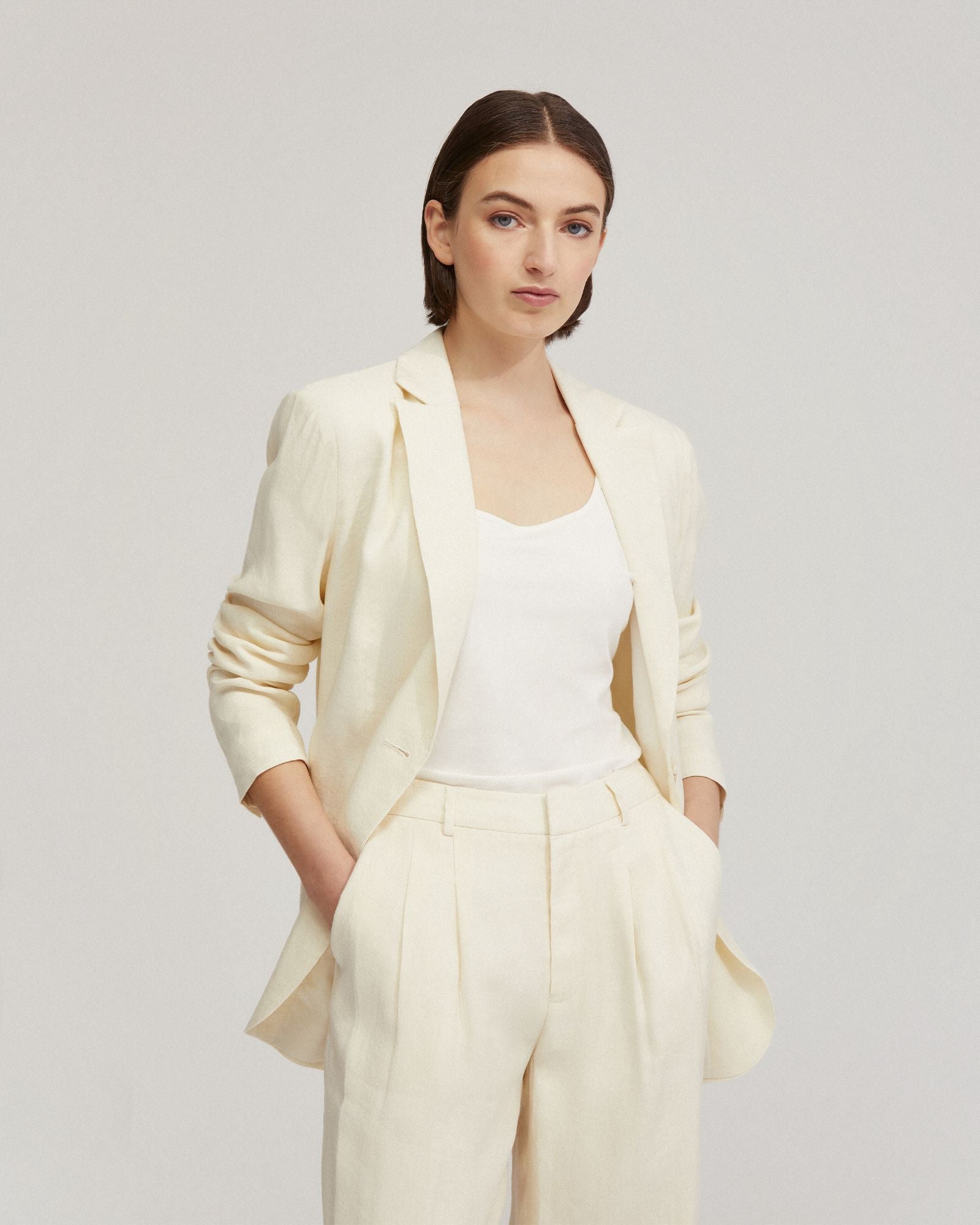 Willow Linen Blend Oversize Blzr