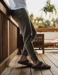 Comfort Terry Pant in Taupe