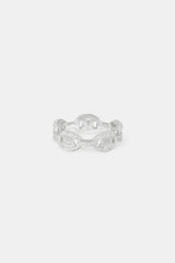 Iced Coffee Bean Link Ring - 8mm