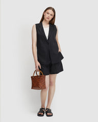 Scarlet Linen Waistcoat