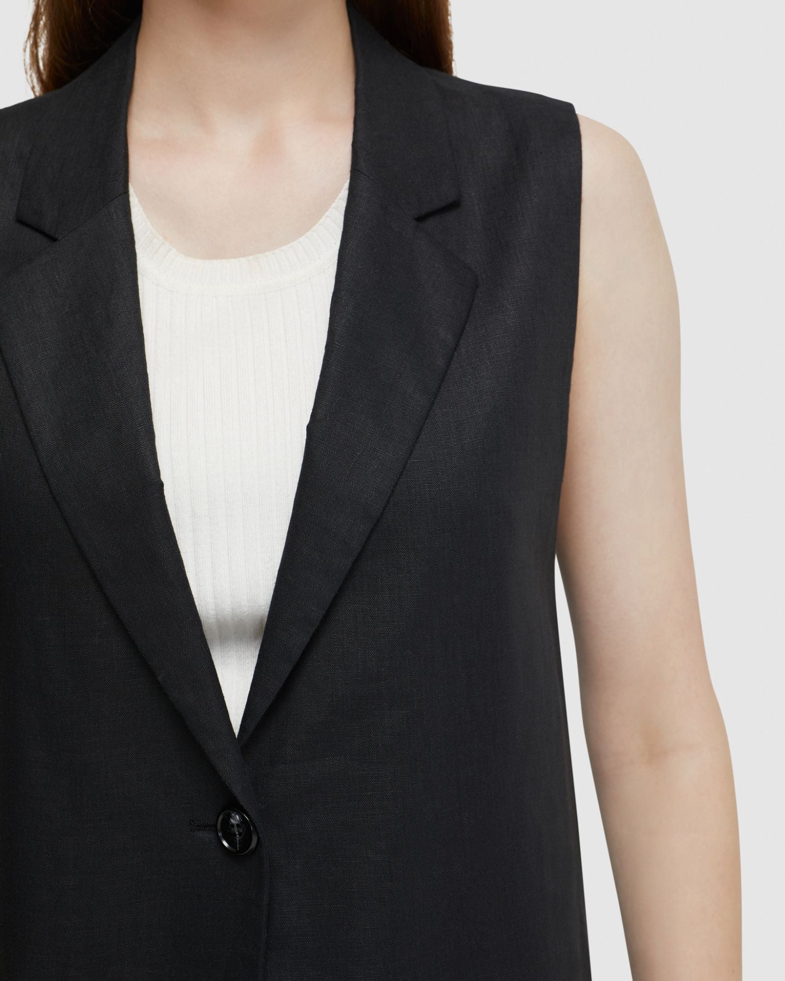 Scarlet Linen Waistcoat
