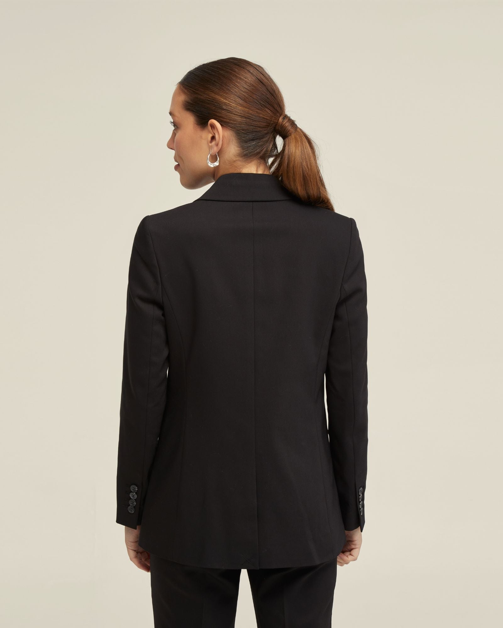 Jenna Cotton Blend Double Breasted Blazer