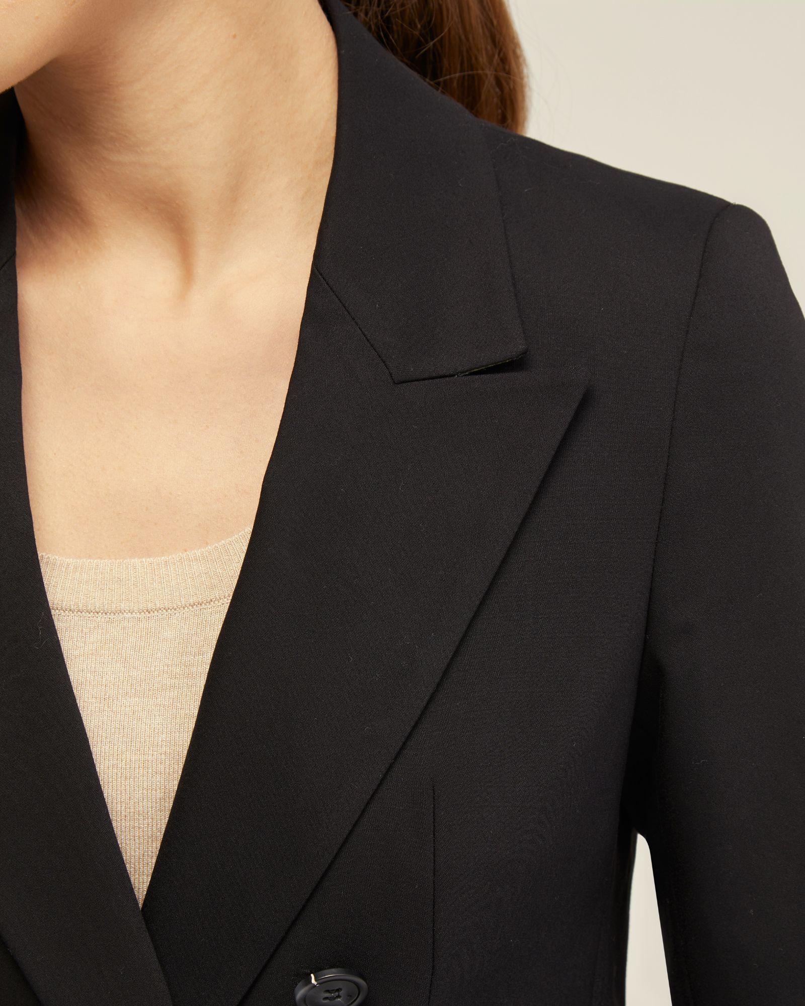 Jenna Cotton Blend Double Breasted Blazer