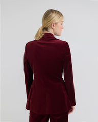 Raffi Stretch Velvet Blazer