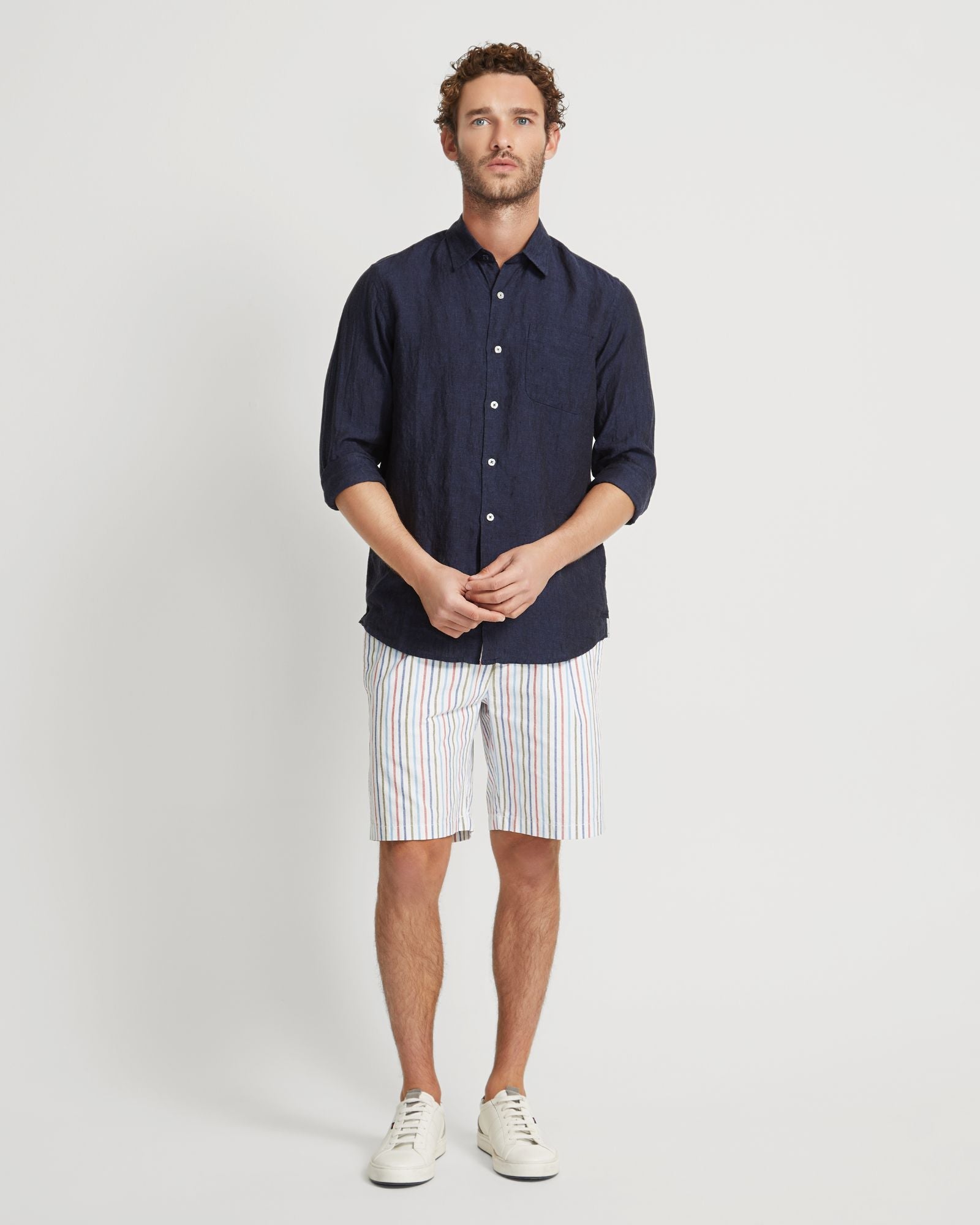 Barney Cotton Stripe Shorts