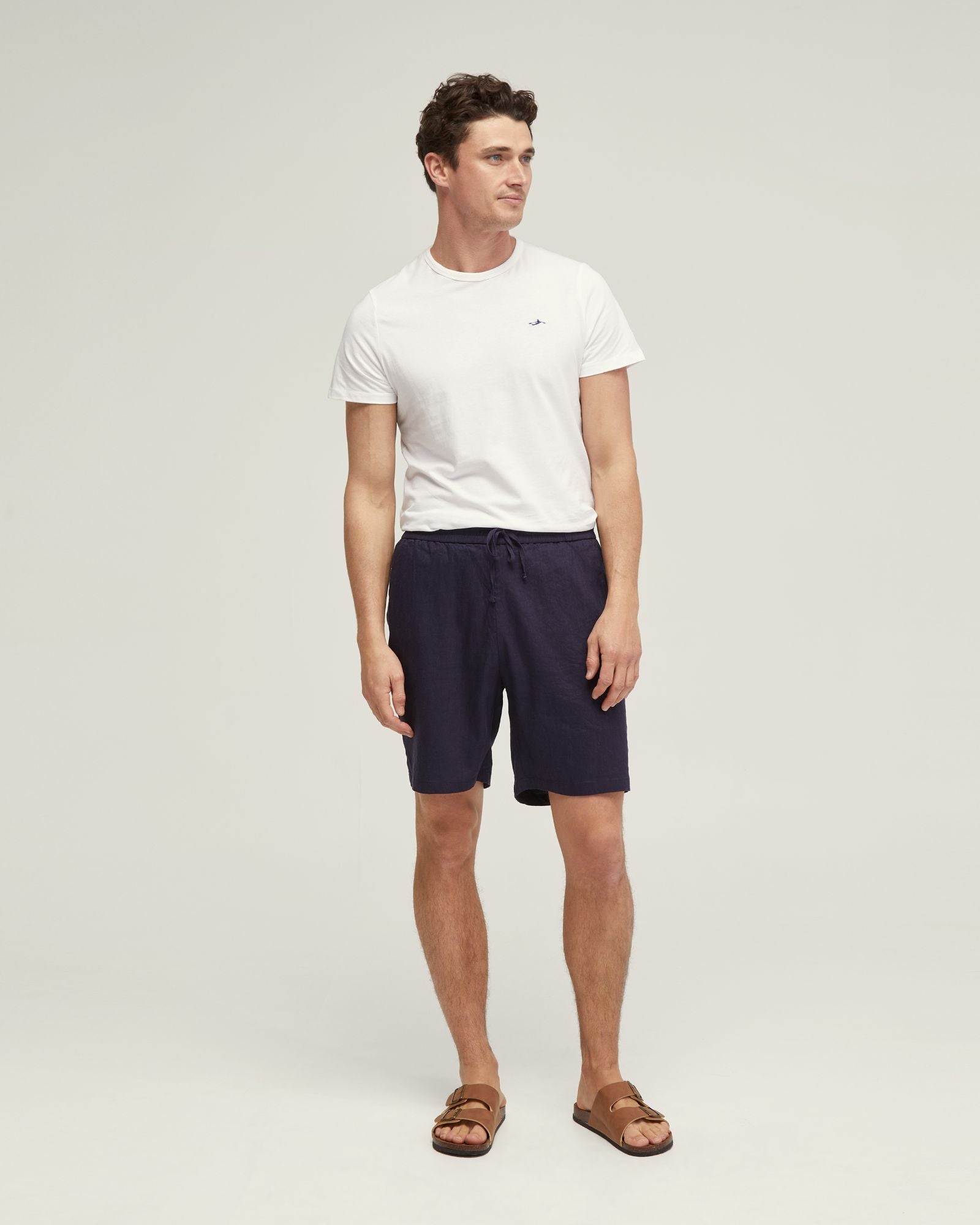 Rufus Linen Pull On Shorts
