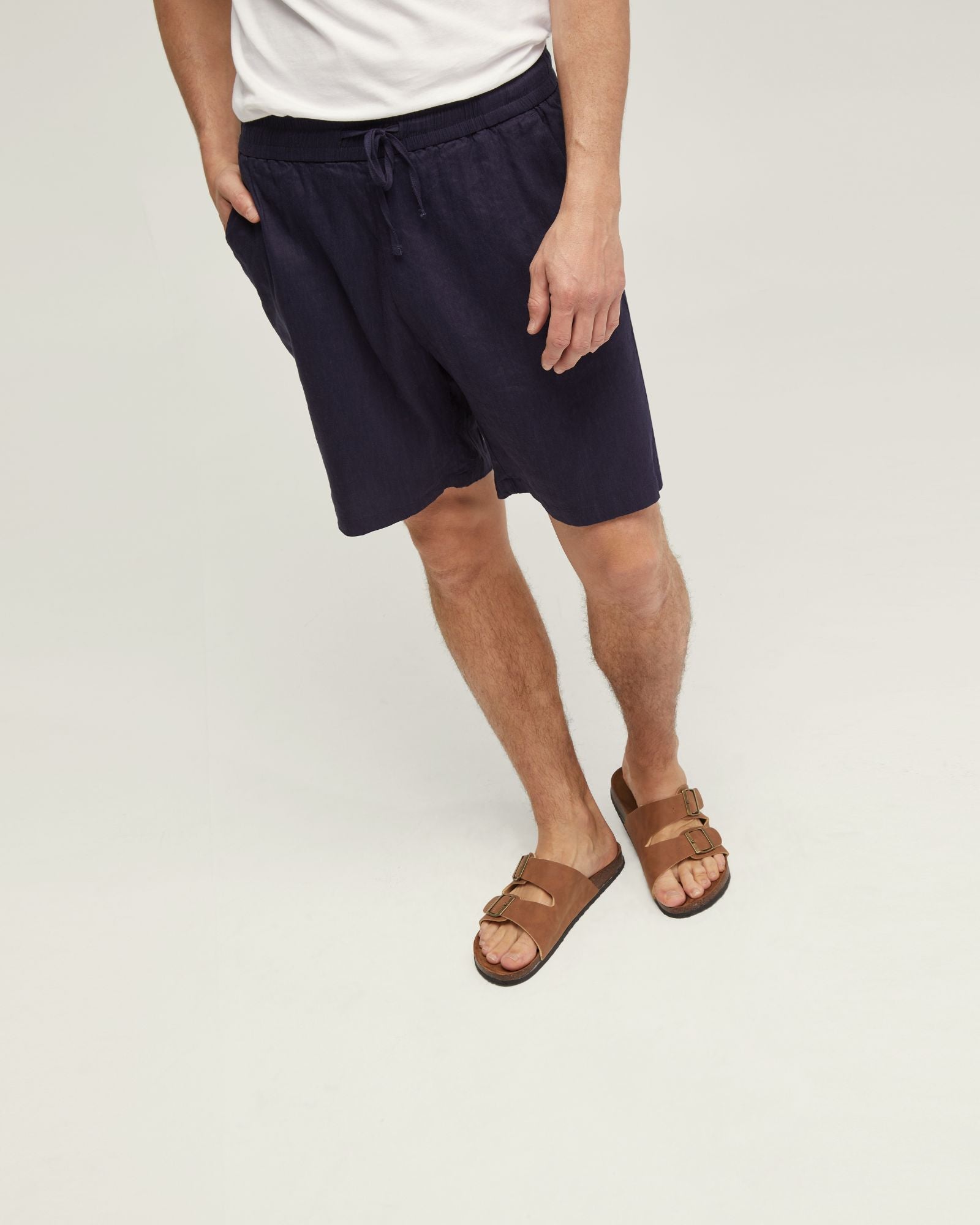Rufus Linen Pull On Shorts