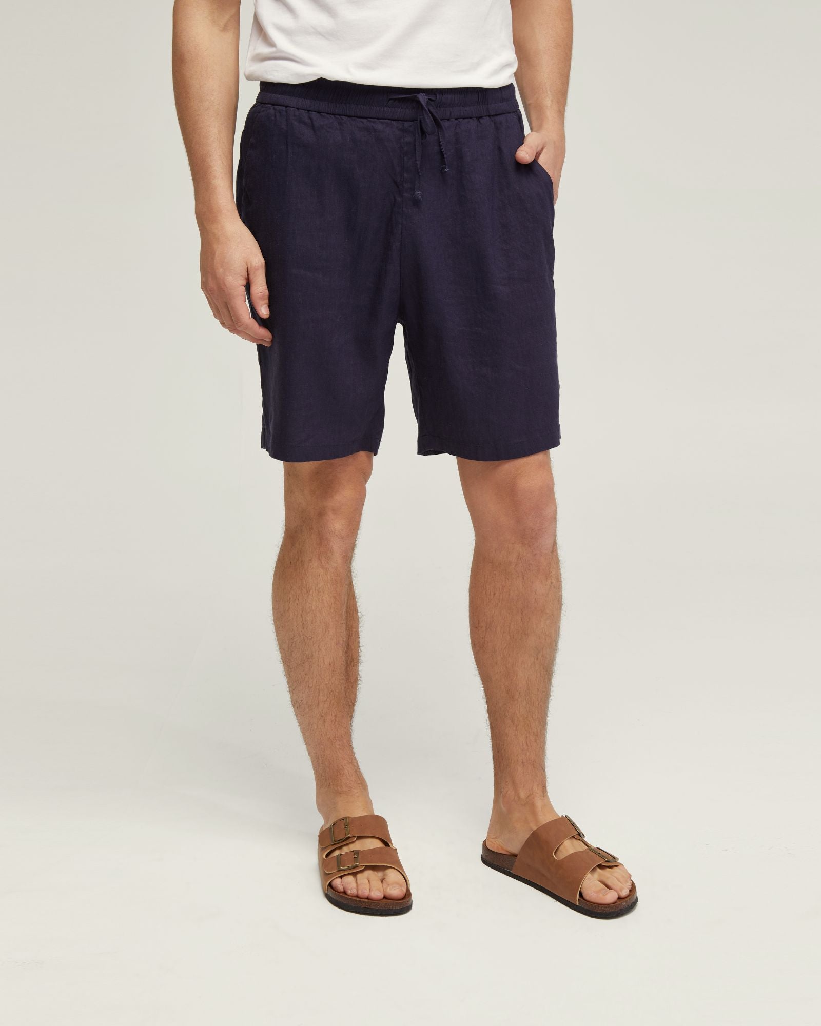 Rufus Linen Pull On Shorts
