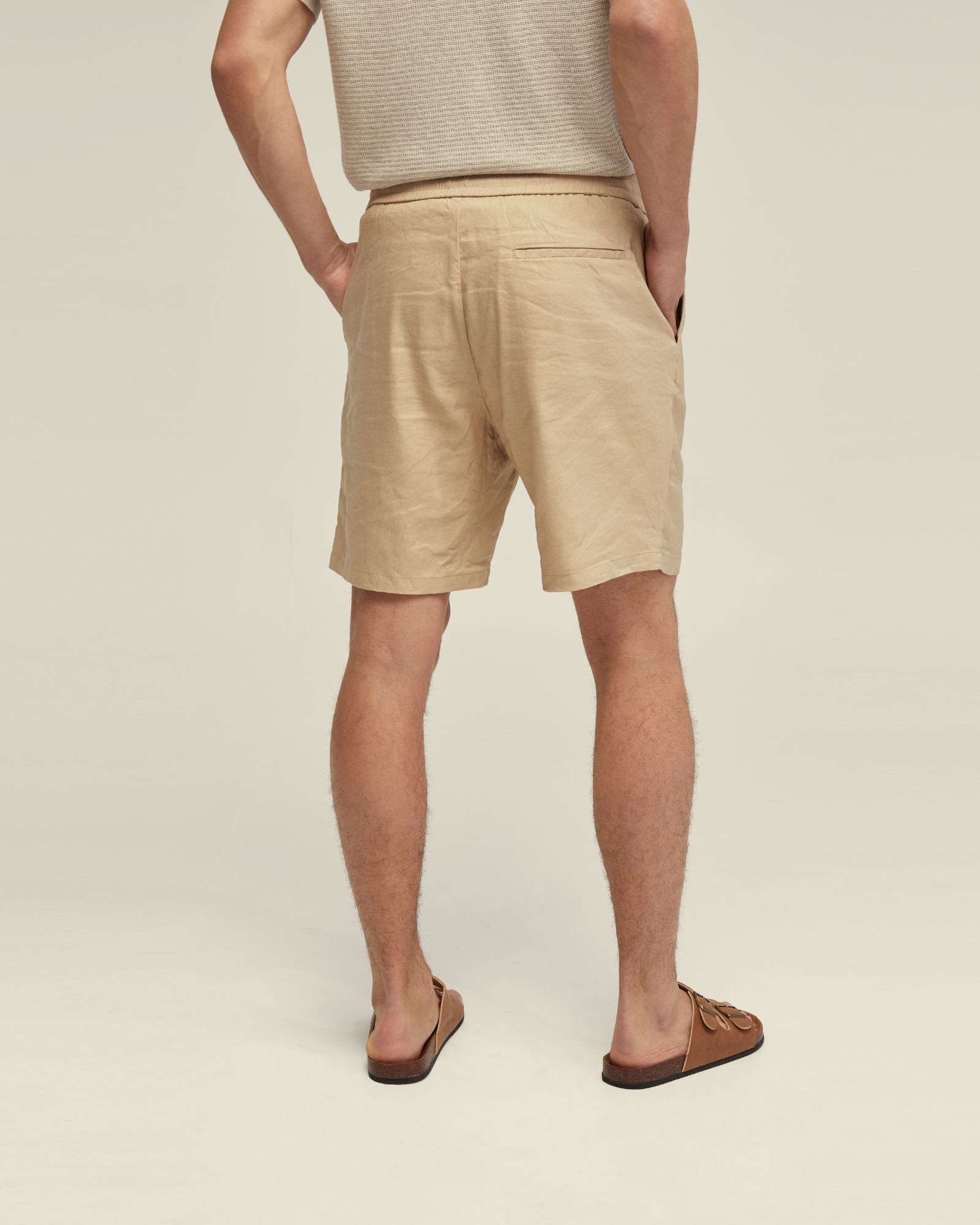 Rufus Linen Pull On Shorts