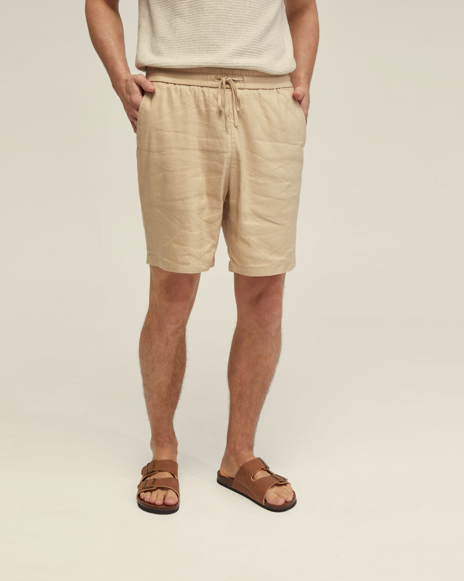 Rufus Linen Pull On Shorts