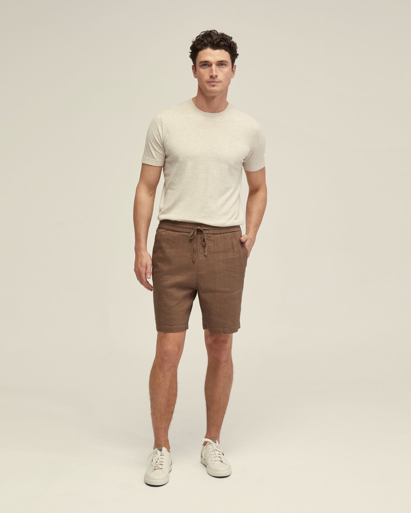 Rufus Linen Pull On Shorts