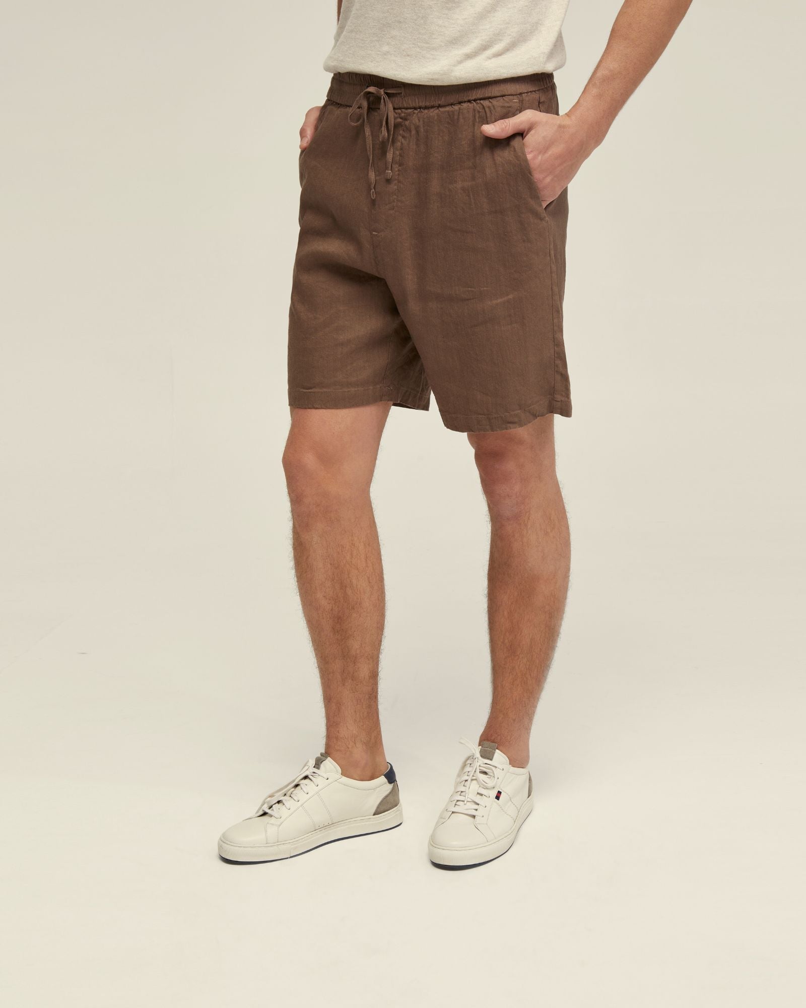 Rufus Linen Pull On Shorts