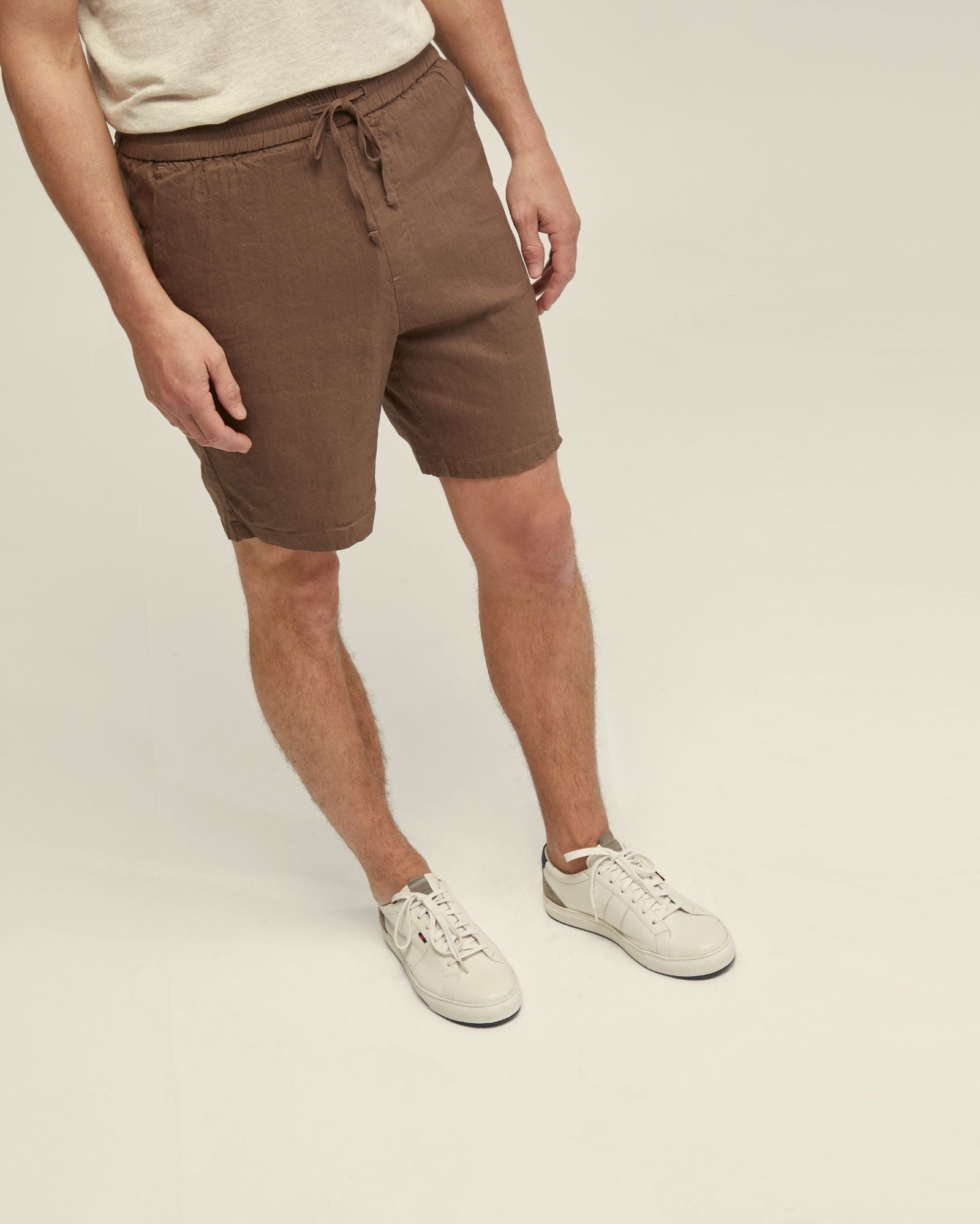 Rufus Linen Pull On Shorts