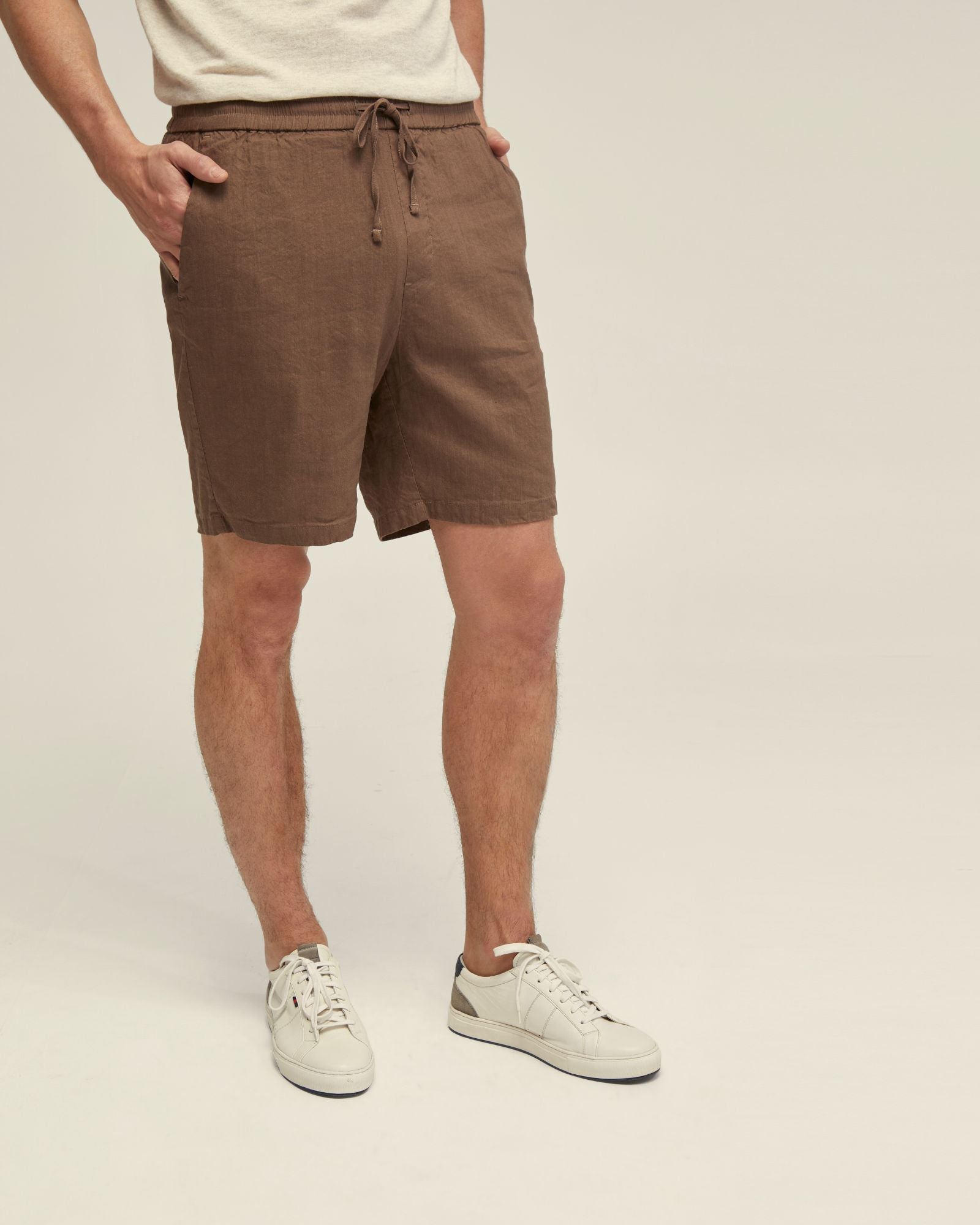 Rufus Linen Pull On Shorts
