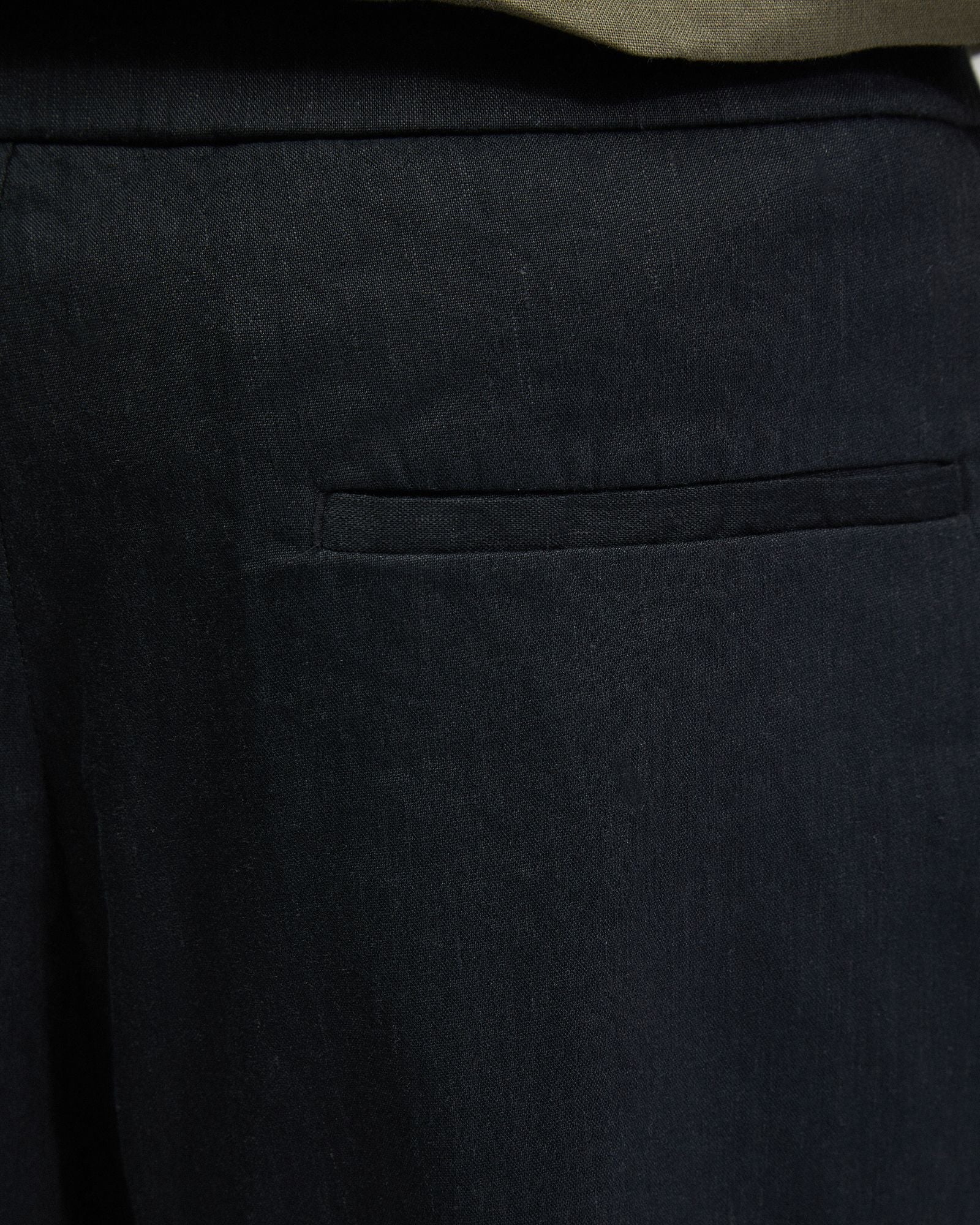 Rocco Zip Front Linen Blend Shorts