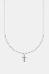 Micro Polished Cross Cuban Necklace - 15mm